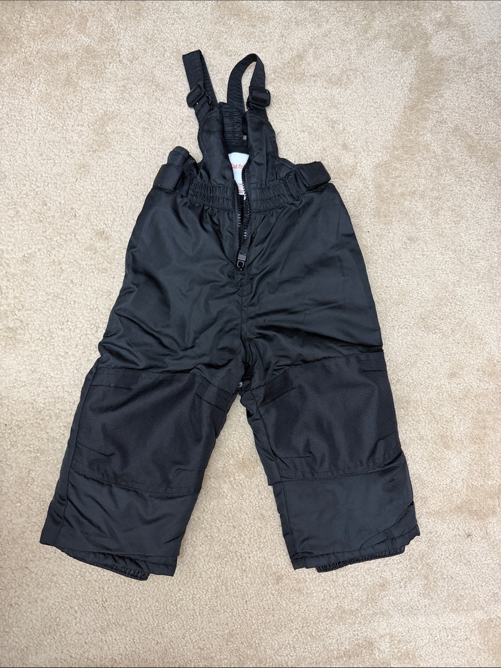 Black Kids Snow Bib Pants